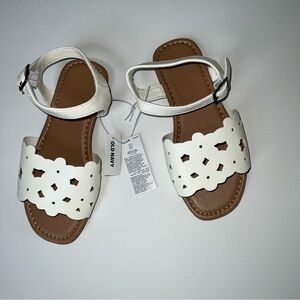 Old Navy Faux-Leather Floral Cutout Strap Sandals for Girls